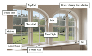 Parts of the window