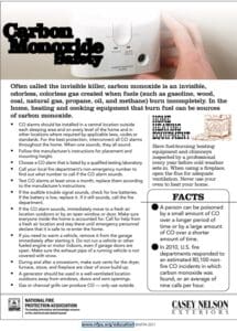 Carbon Monoxide Safety infographic