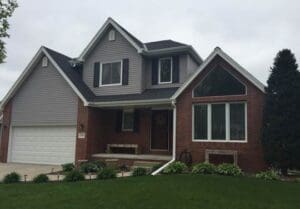 Malarkey Midnight Black Roof; Black Shutters